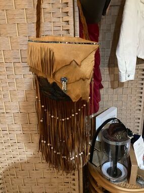 Turtle Shell Made In Cherokee Real Leather And Shell